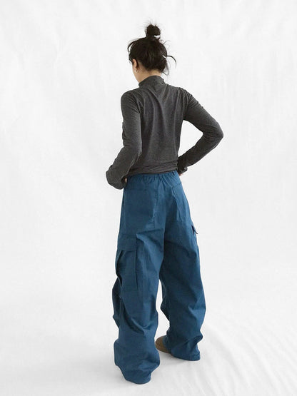 High Neck Striped Ribbed Long Sleeve Top