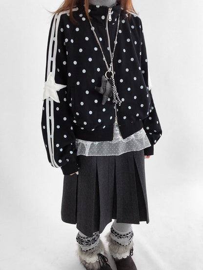 innomoood High Waist Pleated A Line Workwear Women Dark Gray Casual Midi Skirt