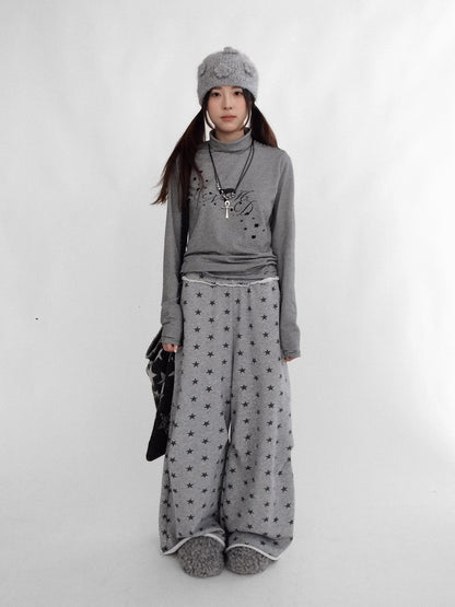 innomoood High Waist Wide Leg Cotton Loose Fit Women Commuter Office Long Pants