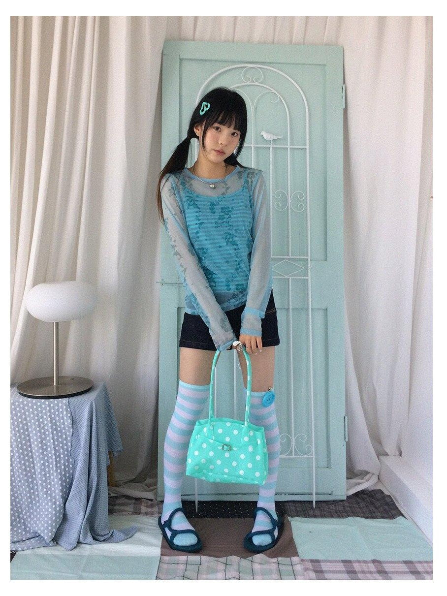 innomoood Island Green Dolphin Hibiscus Check Print Women&