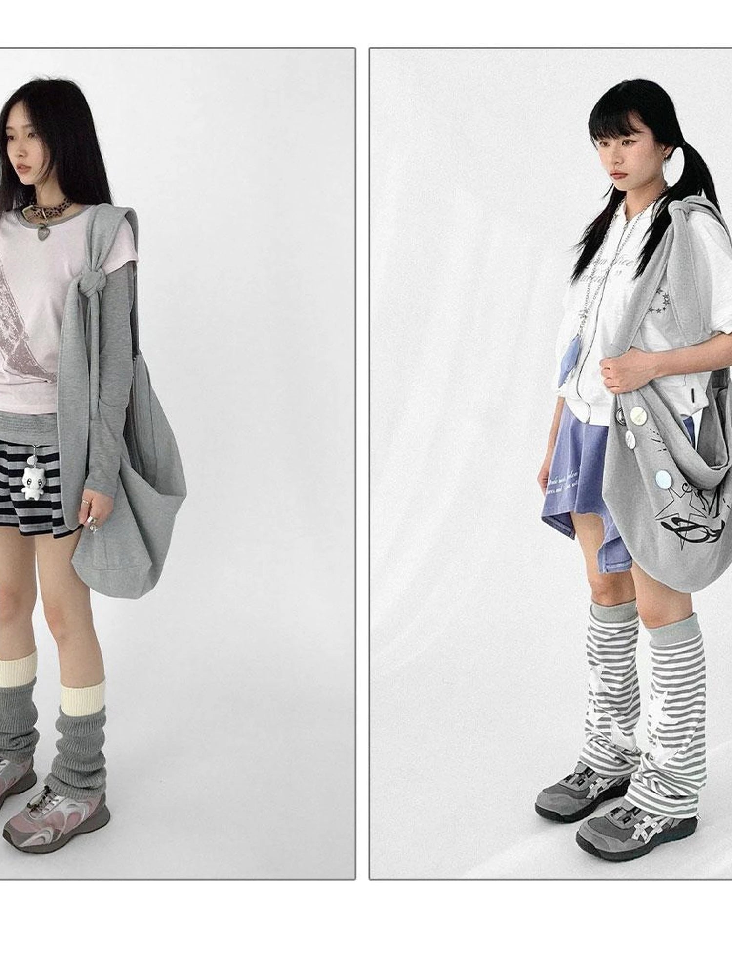 Knitted Dot Star Print Crossbody Bag Adjustable Strap