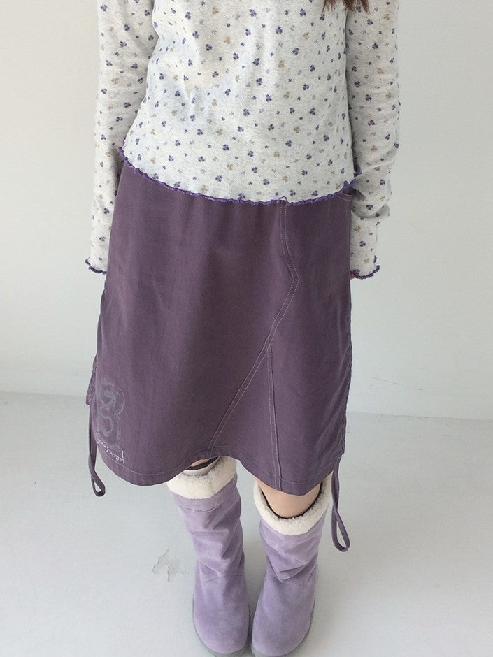 innomoood Light Gray Allover Floral Openwork Knit Women&