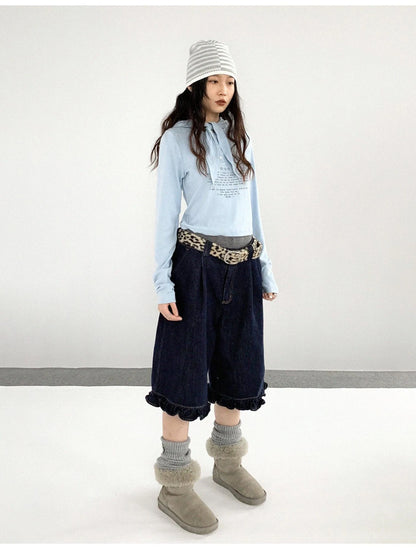 Lonely Letter Print Hooded Long Sleeve T-shirt