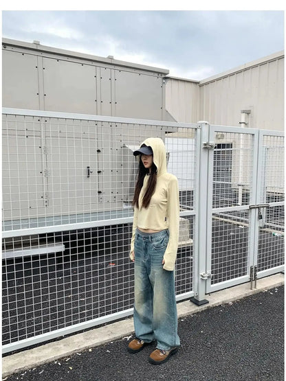 Lonely Letter Print Hooded Long Sleeve T-shirt