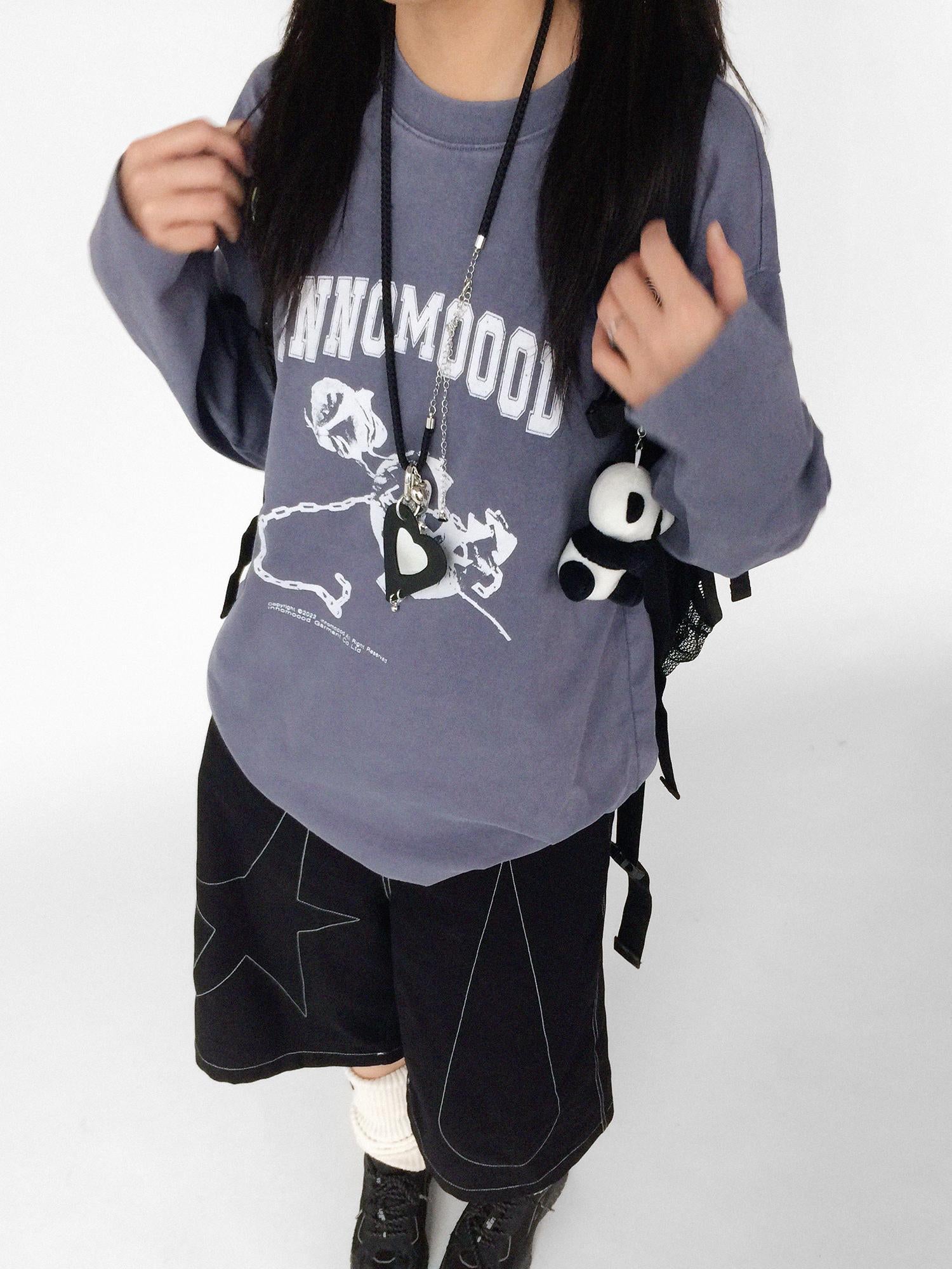 innomoood Love Is A Trap Heavyweight Washed Vintage Tee