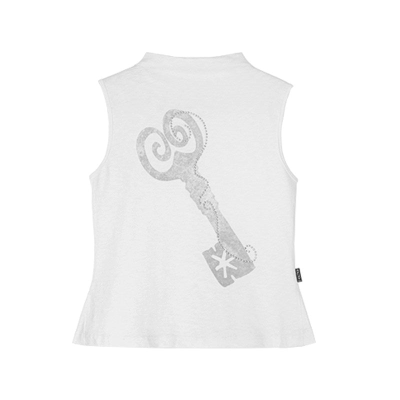 innomoood_Memory_Key_Print_Fishtail_Half_Collar_Slim_Fit_Women&