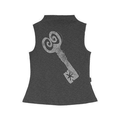 innomoood_Memory_Key_Print_Fishtail_Half_Collar_Slim_Fit_Women&