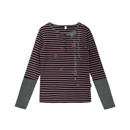 innomoood_Moisture_Wicking_Psychedelic_Striped_Patchwork_Straight_Fit_Women_T-Shirt_MISSTT
