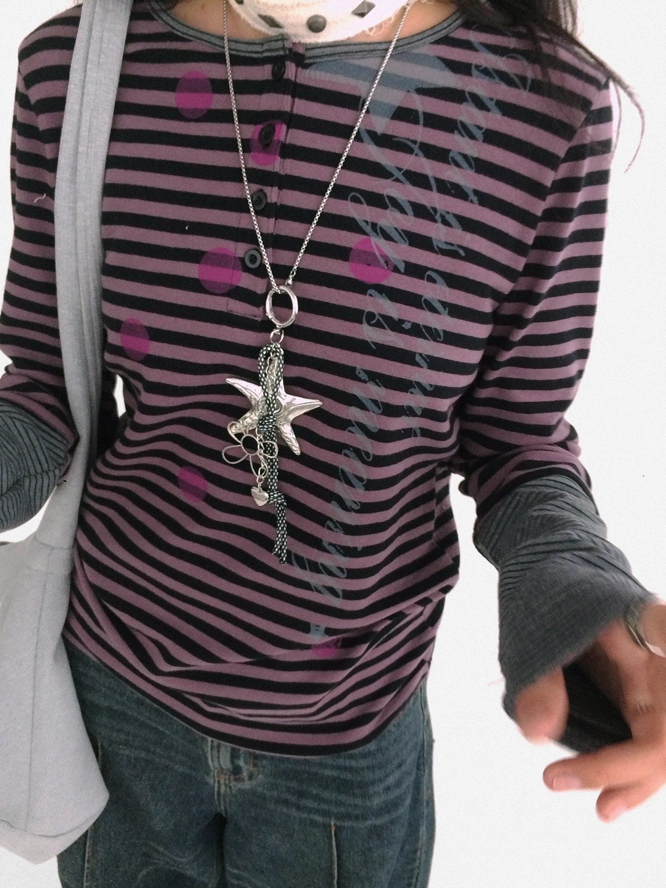 innomoood Moisture Wicking Psychedelic Striped Patchwork Straight Fit Women T-Shirt