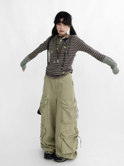 innomoood Moisture Wicking Psychedelic Striped Patchwork Straight Fit Women T-Shirt