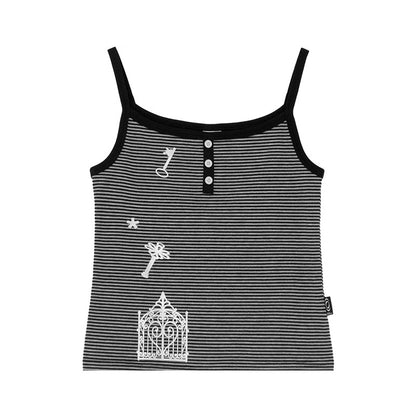 innomoood_Multicolor_Striped_Silver_Foil_Print_Slim_Fit_Women&