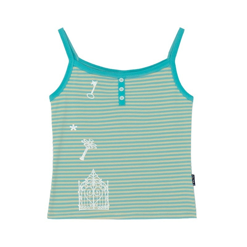 innomoood_Multicolor_Striped_Silver_Foil_Print_Slim_Fit_Women&