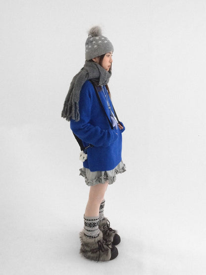 innomoood Office Ready Crew Neck Long Sleeve Solid Pullover Regular Fit Women Sweater