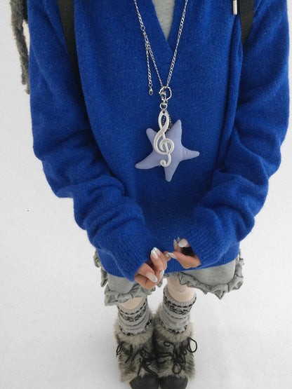 innomoood Office Ready Crew Neck Long Sleeve Solid Pullover Regular Fit Women Sweater