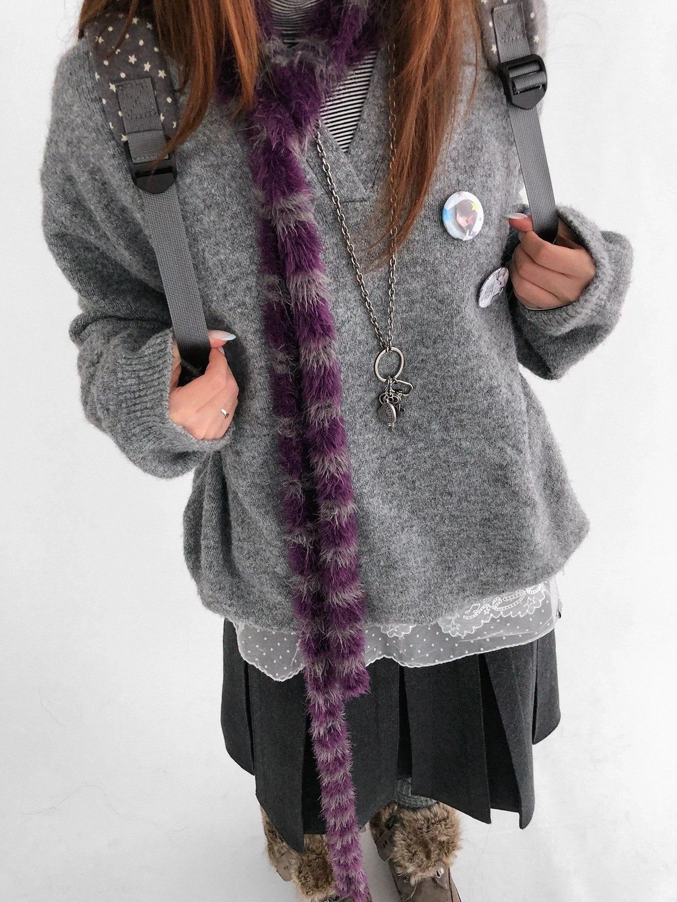 innomoood Office Ready Crew Neck Long Sleeve Solid Pullover Regular Fit Women Sweater