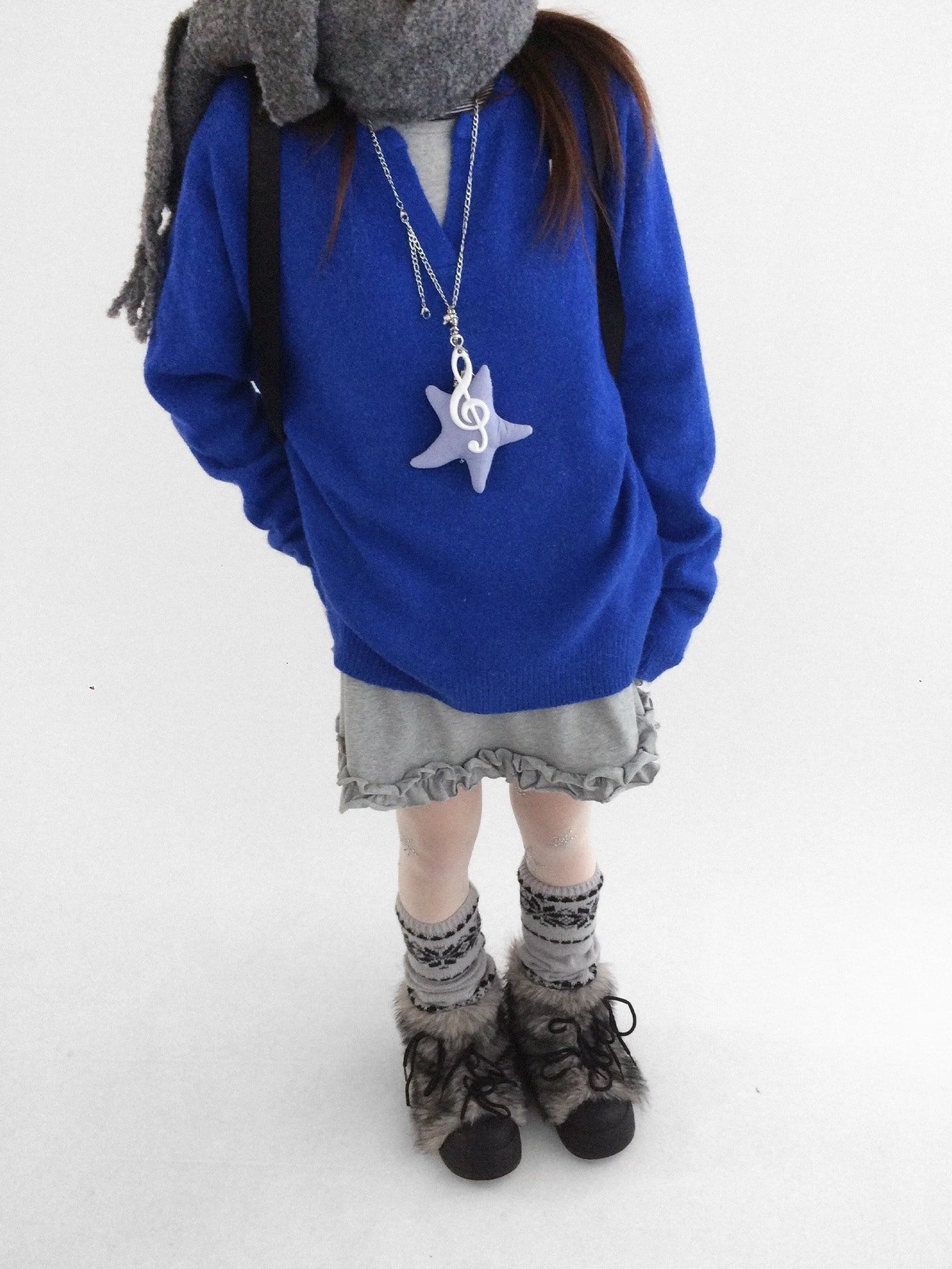 innomoood Office Ready Crew Neck Long Sleeve Solid Pullover Regular Fit Women Sweater