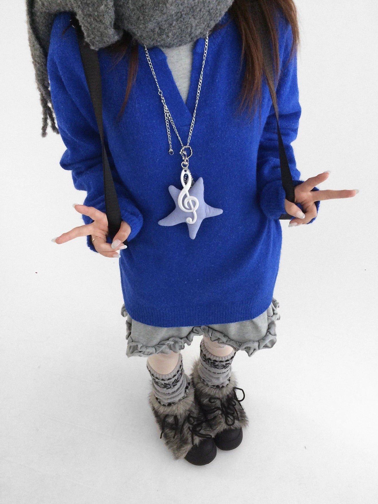 innomoood Office Ready Crew Neck Long Sleeve Solid Pullover Regular Fit Women Sweater