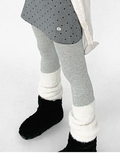 innomoood Panda Ear Rib Cotton Hooded Short Jacket
