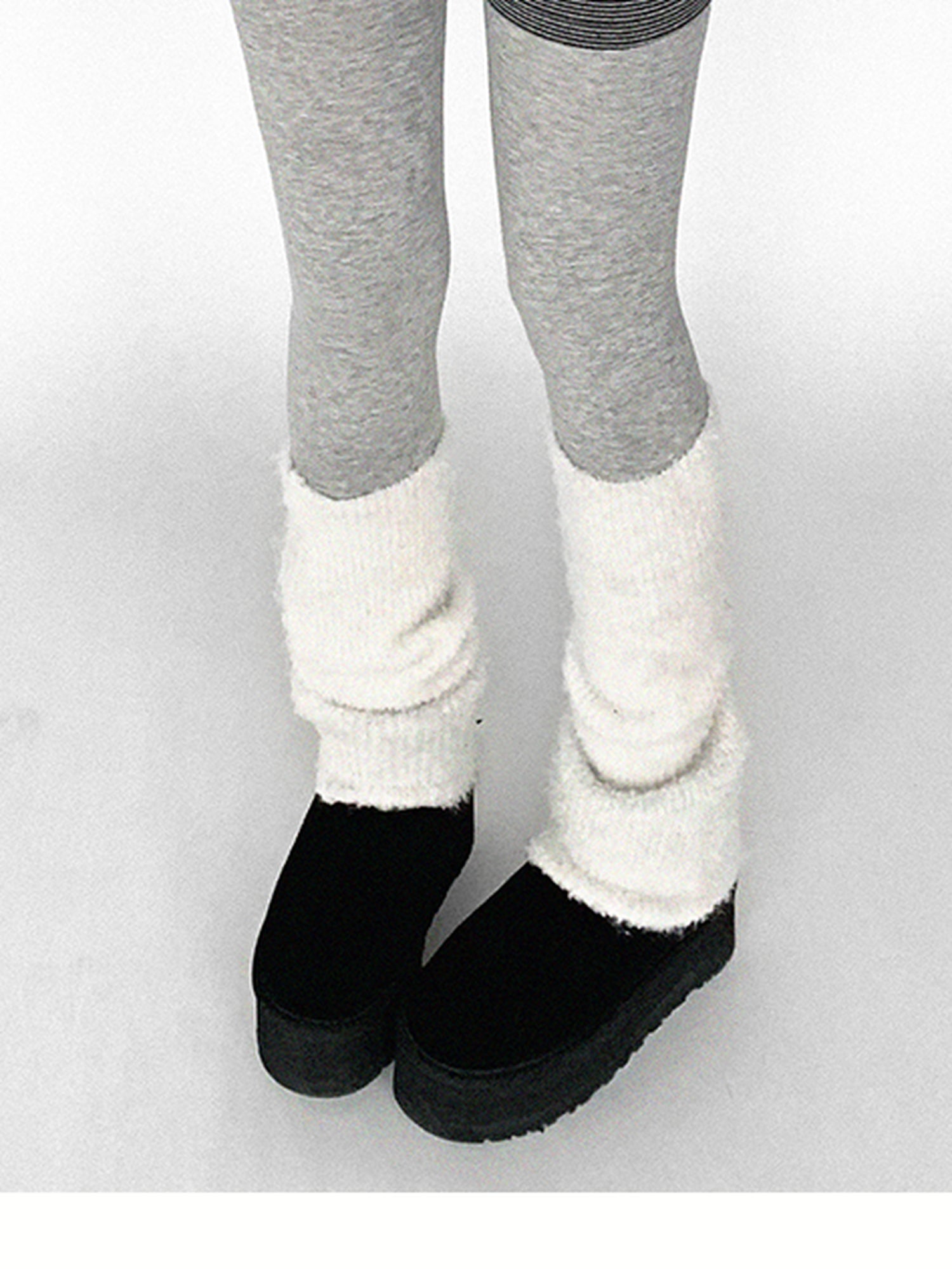 innomoood Panda Ear Rib Cotton Hooded Short Jacket