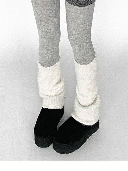 innomoood Panda Ear Rib Cotton Hooded Short Jacket