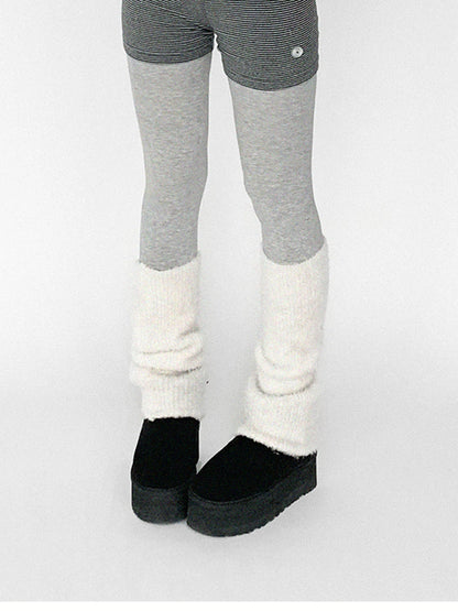 Panda Ear Rib Cotton Hooded Short Jacket