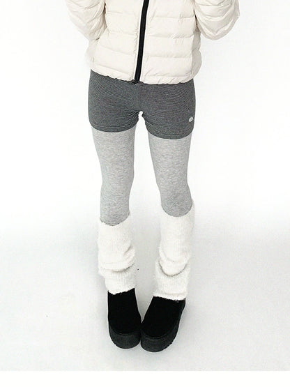 Panda Ear Rib Cotton Hooded Short Jacket