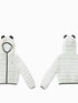 Panda Ear Rib Cotton Hooded Short Jacket