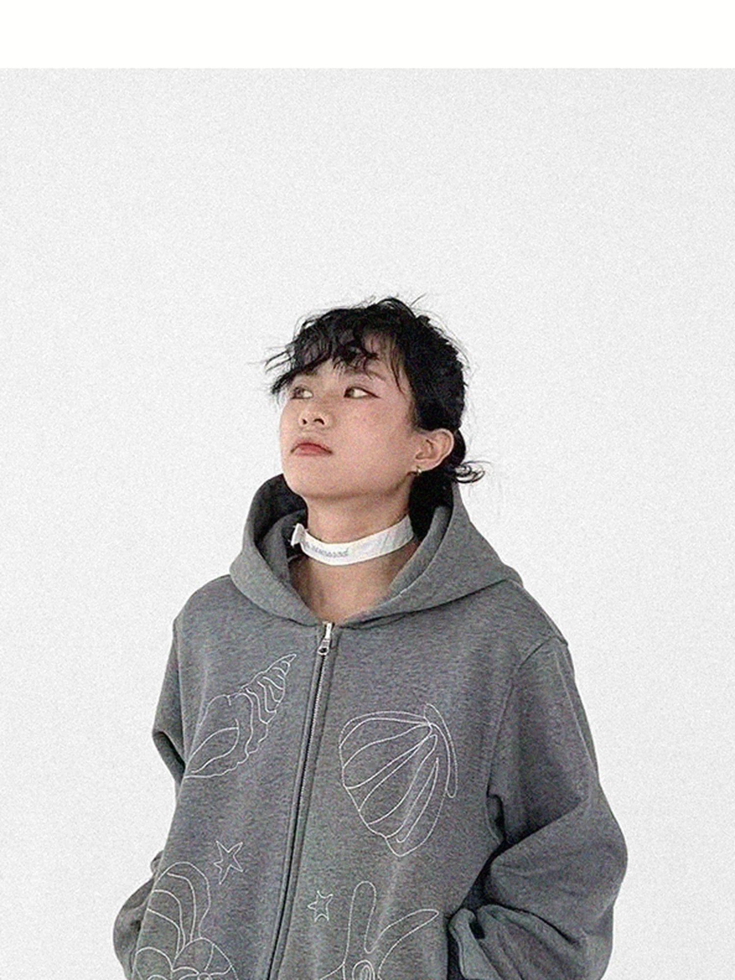 Pleated Skirt With Bear Embroidery And Dot Mesh Overlay