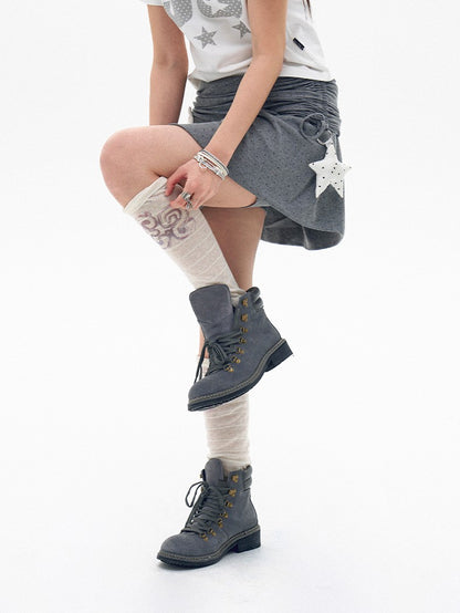 innomoood Polka Dot Ruched Drawstring Lined A Line Women&