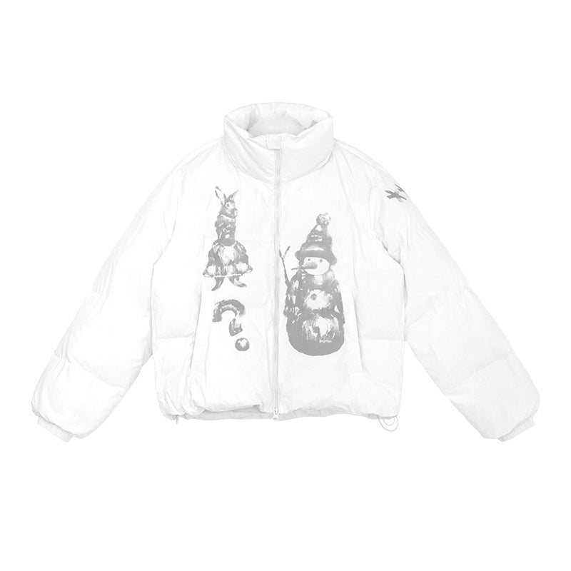 innomoood_Polyester_Filled_Loose_Cartoon_Stand_Collar_Women_Nylon_Snow_White_Puffer_Jacket_MISSTT