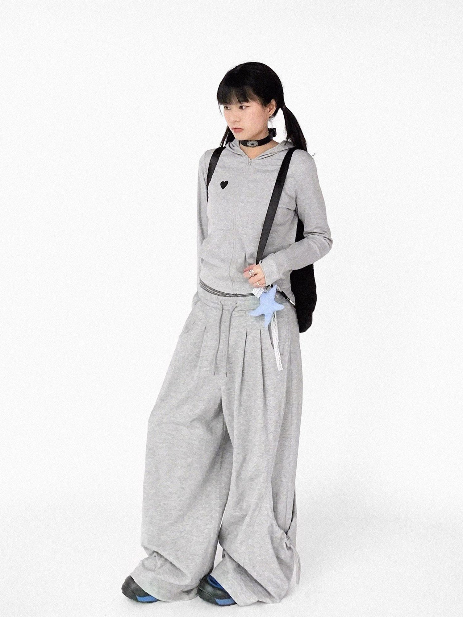 innomoood Relaxed Knit Trousers With Elastic Waist