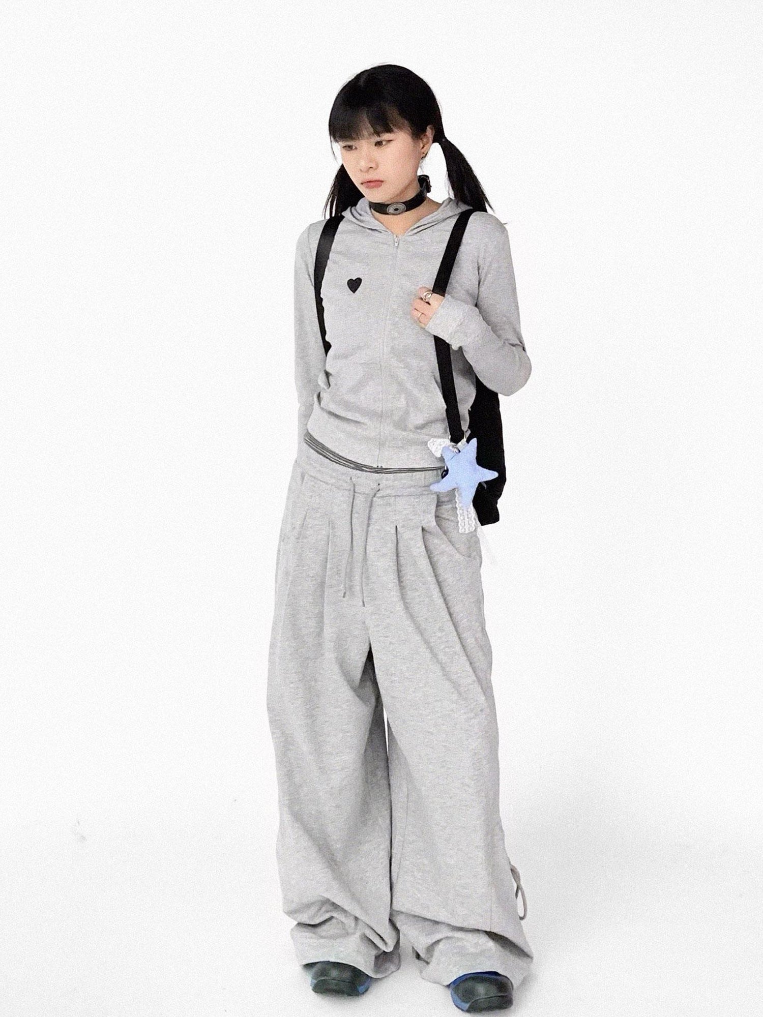 innomoood Relaxed Knit Trousers With Elastic Waist