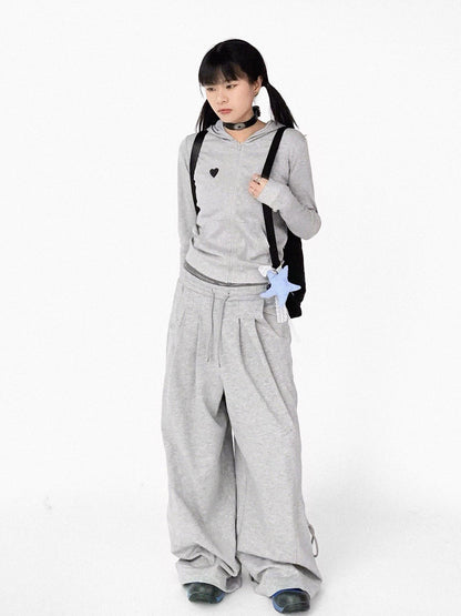 innomoood Relaxed Knit Trousers With Elastic Waist