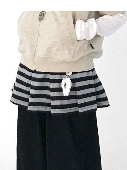 innomoood Relaxed Knit Trousers With Elastic Waist