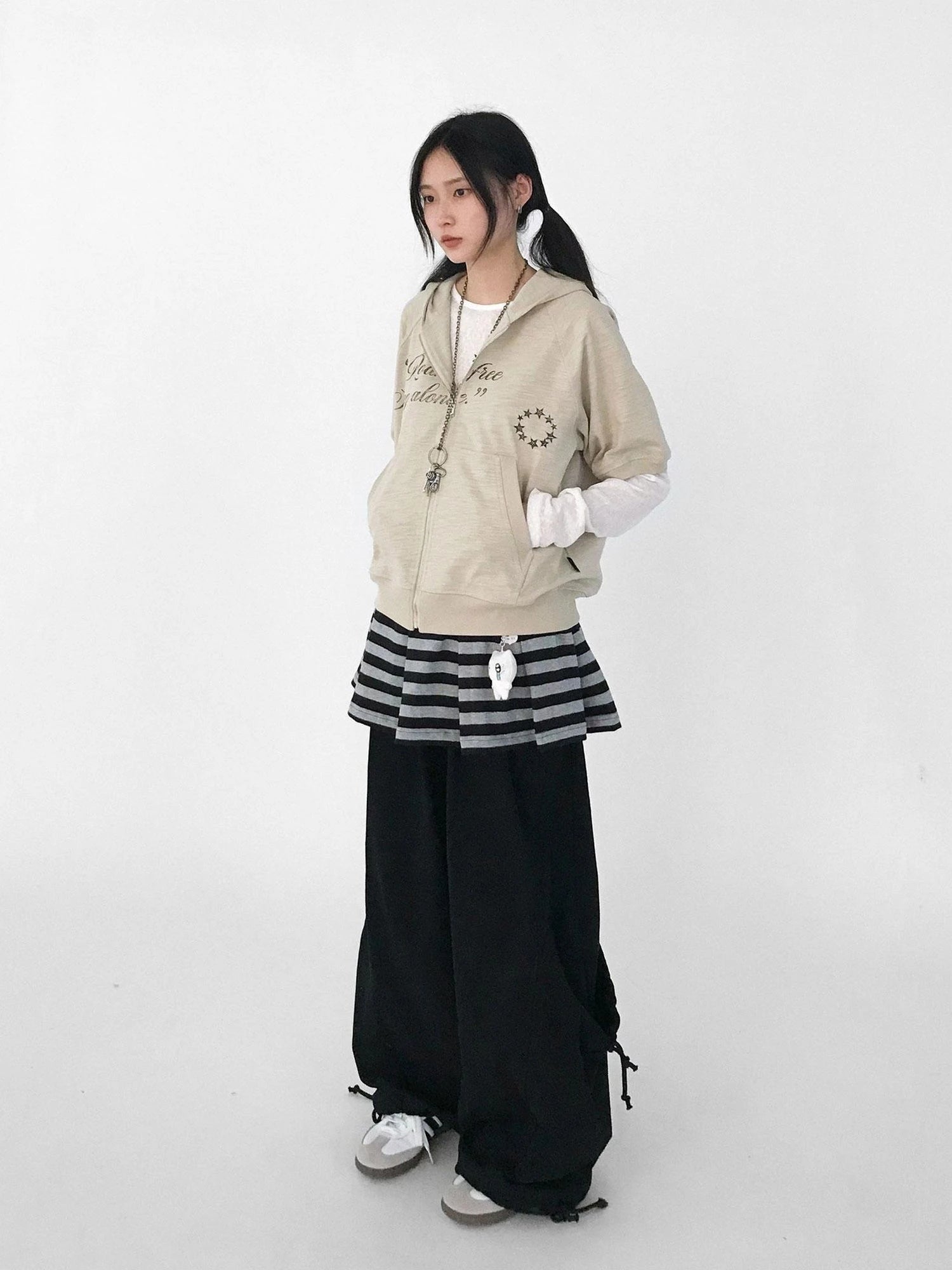 Relaxed Knit Trousers With Elastic Waist