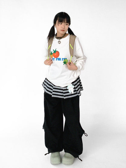 innomoood Relaxed Knit Trousers With Elastic Waist