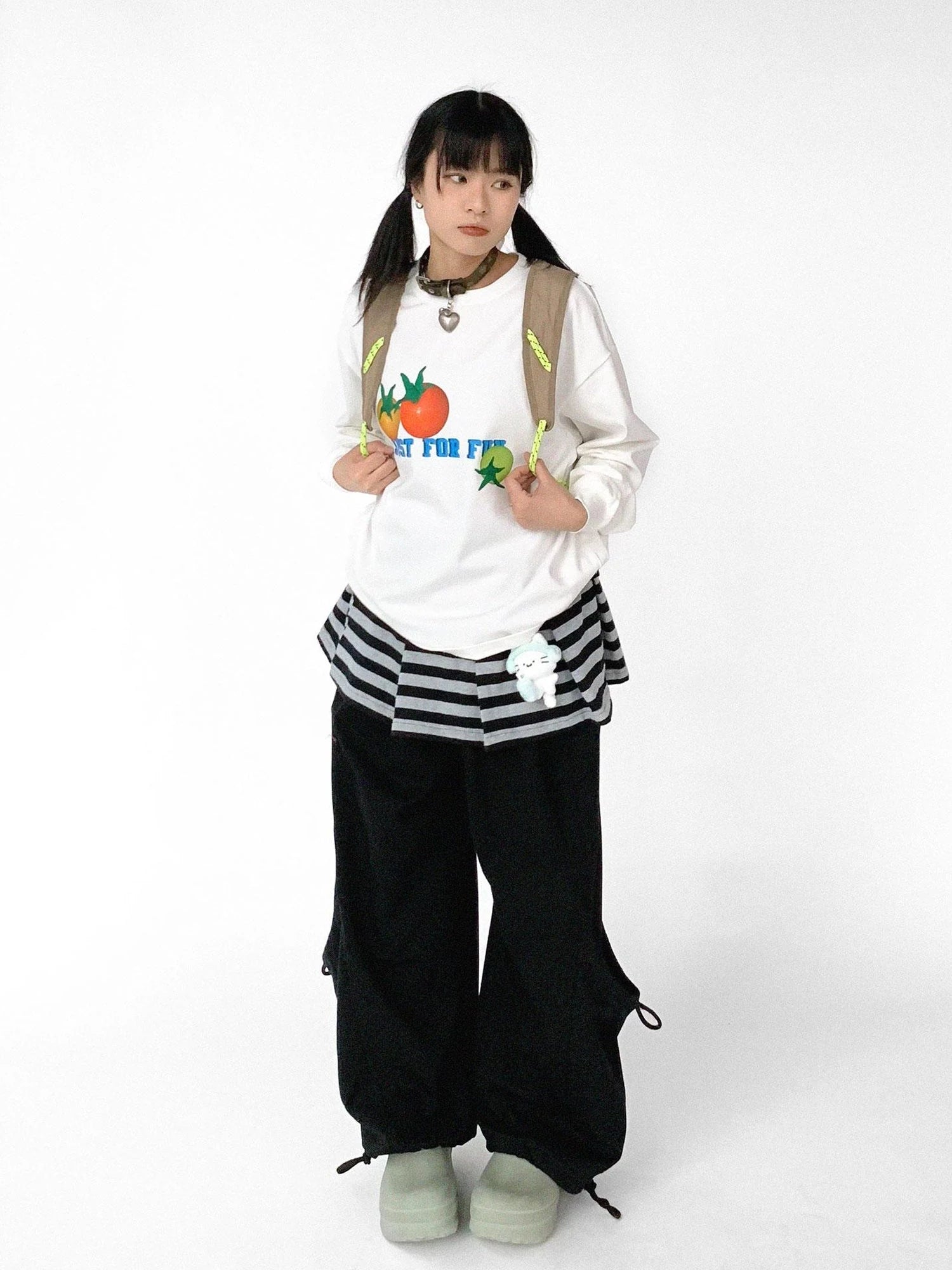 Relaxed Knit Trousers With Elastic Waist