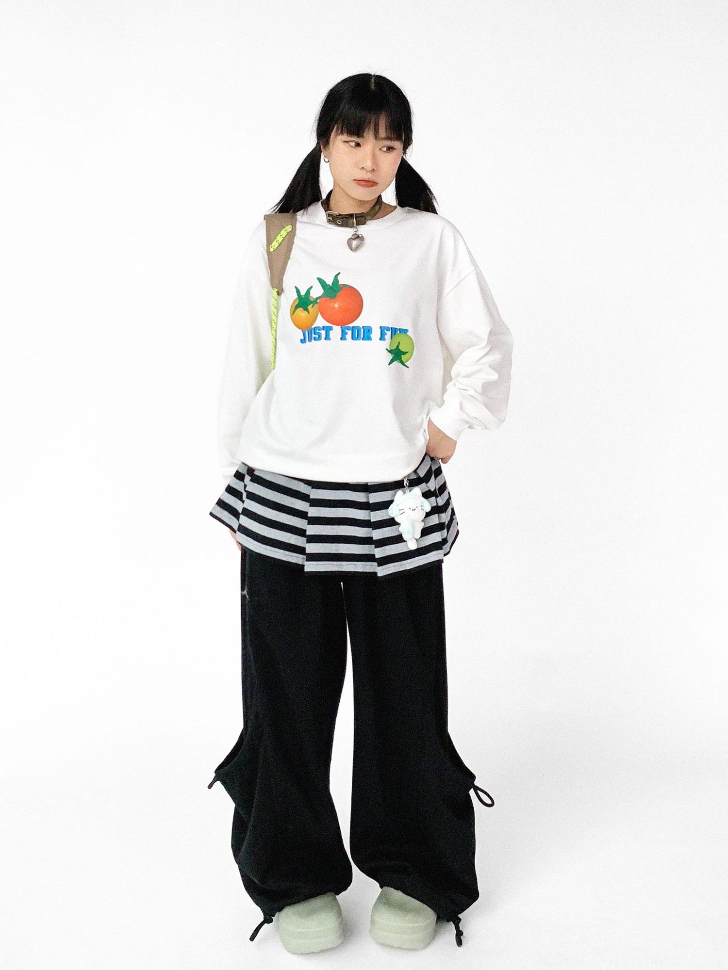 innomoood Relaxed Knit Trousers With Elastic Waist