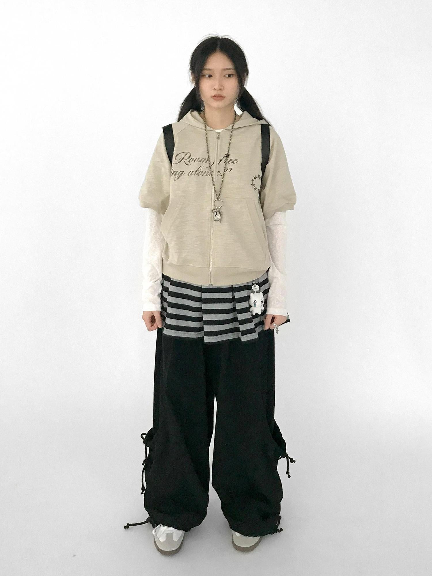 innomoood Relaxed Knit Trousers With Elastic Waist
