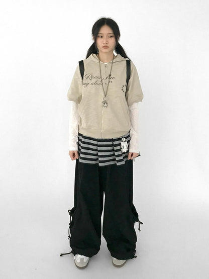 innomoood Relaxed Knit Trousers With Elastic Waist