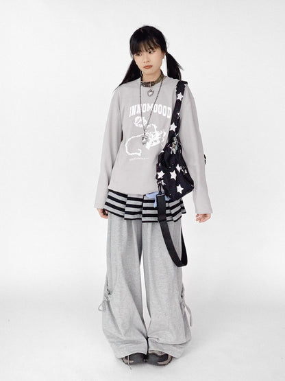 innomoood Relaxed Knit Trousers With Elastic Waist