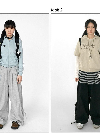 innomoood Relaxed Knit Trousers With Elastic Waist