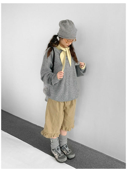 innomoood Relaxed V-Neck Wool Blend Knit Sweater