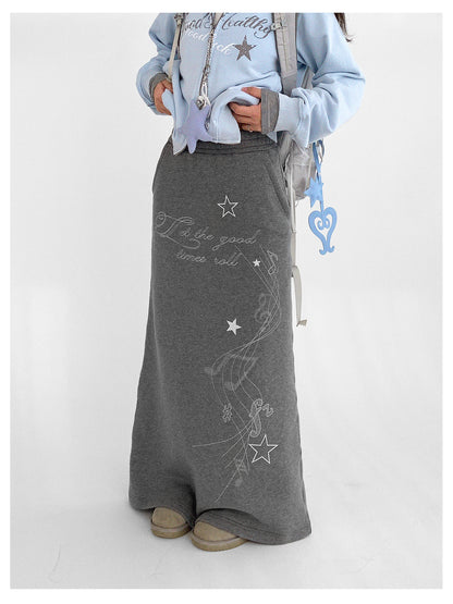 innomoood Resonant Note Flared A Line Skirt