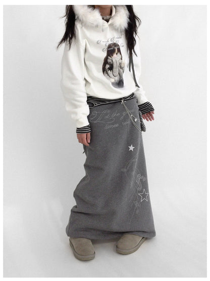 Resonant Note Flared A Line Skirt