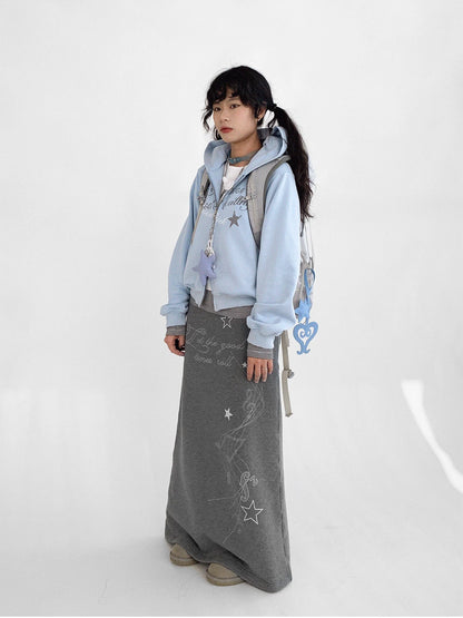 Resonant Note Flared A Line Skirt