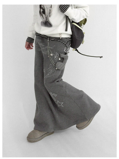 Resonant Note Flared A Line Skirt