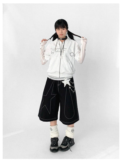 Roam Free Sing Alone Vintage Washed Hooded Short Sleeve Top