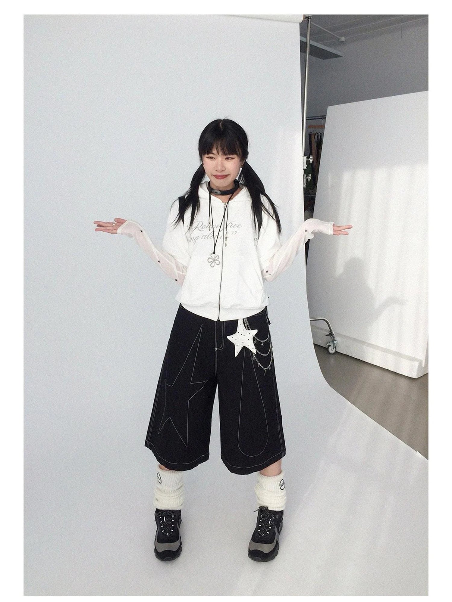 Roam Free Sing Alone Vintage Washed Hooded Short Sleeve Top