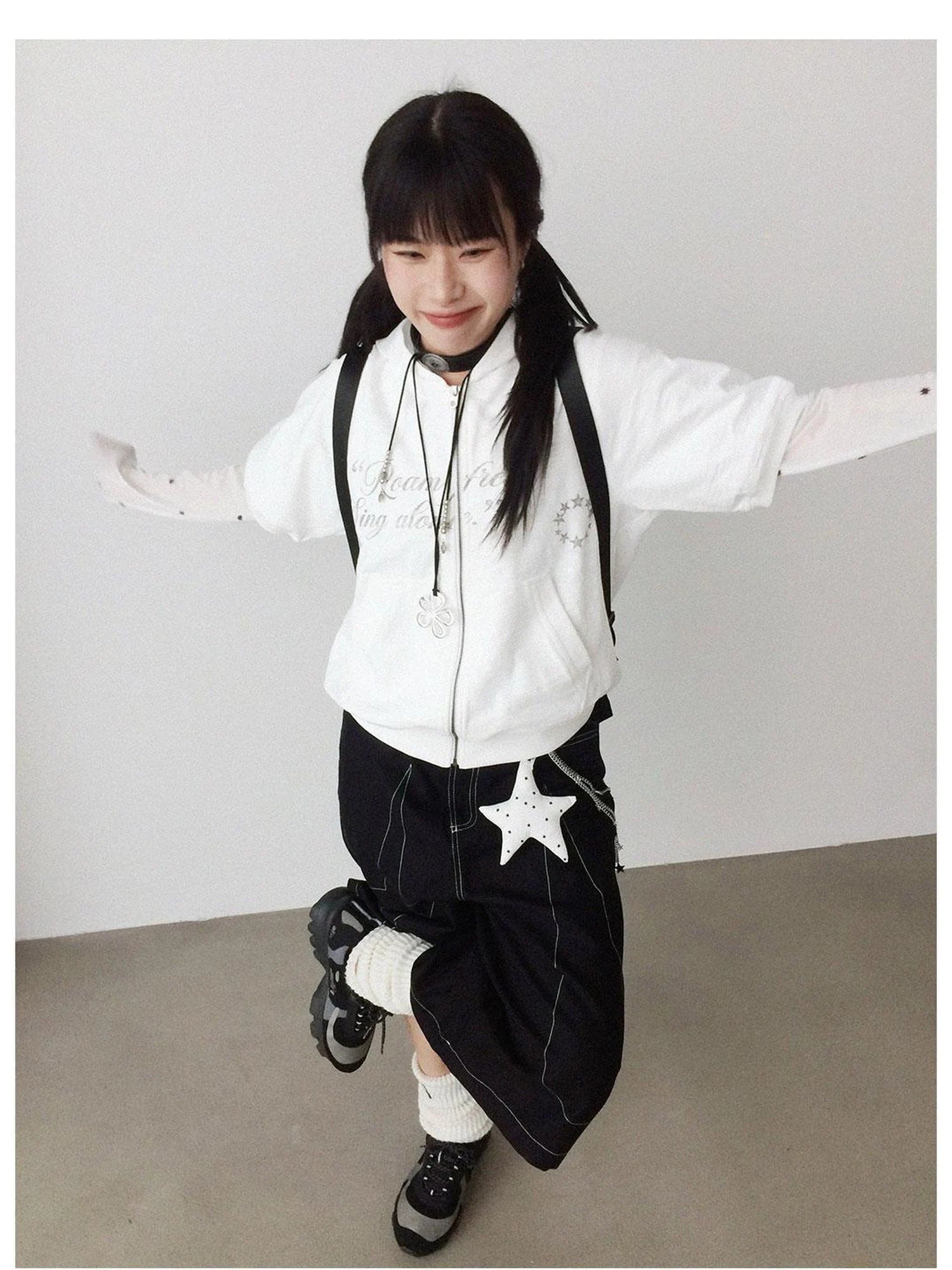 Roam Free Sing Alone Vintage Washed Hooded Short Sleeve Top